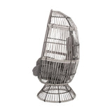 RESEDA SWIVEL PATIO EGG CHAIR 67931.00TPDGRY