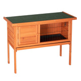 ZNTS 36" Single Deck Waterproof Wooden Chicken Coop Hen House Pet Animal Poultry Cage Rabbit Hutch Natura 91435389