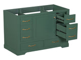 36" Bathroom Vanity without Sink, Cabinet Base Only, Six Drawers, Multi-Functional Drawer Divider, WF307973AAF