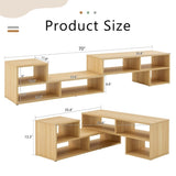 2 Pieces Cube TV Stand,Free Combination Gaming Entertainment Center Media Stand,Open Storage W3226P279109