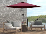 7.5ft Patio Umbrella with Crank Handle, Outdoor Market Umbrella with 6 Sturdy Umbrella Ribs 05501578