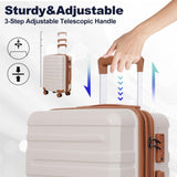 luggage sets 3 piece,carry-on luggage with wheels,check in luggage,28/24/20 inch luggage,tsa W2880P208383