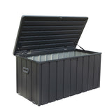 ZNTS 120 Gallon Outdoor Storage Deck Box Waterproof, Large Patio Storage Bin for Outside Cushions, Throw W1859P197914