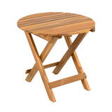NO INSTALLATION REQUIRED, FOLDABLE AND ADJUSTABLE OUTDOOR ACACIA WOOD SIDE TABLE N770P261552T