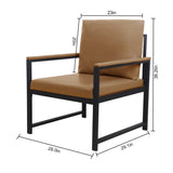 ZNTS Lounge, living room, office or the reception area Leathaire accent arm chair with Extra thick padded W1359P194171