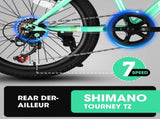 S20101 20 Inch Kids' Bike, Boys Girls Mountain Bike Ages 8-12, 7 Speed Teenager Children Kids' W2563P165474