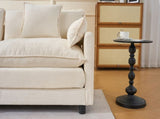 39.4" Modern Accent Chair with Ottoman, Living Room Club Chair Chenille Upholstered Armchair , W3244P392643