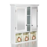 ZNTS Bathroom Storage Cabinet, Medicine Cabinets for Bathroom with Mirror, 2 Doors 2 Adjustable Shelf + 3 W1801109067