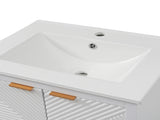 24 Inches Bathroom Vanity with Sink Combo, Modern Bathroom Vanity with Single Faucet Hole, Textured N817P339017K
