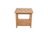 Wood Side Table, Minimalist Wood-Grain Imitation Wood Side Table for Pool Beach Patio Lawn Teak 71324896
