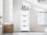 Bathroom Floor Cabinet with 4 Drawer, Freestanding Wooden Storage Organizer for Bathroom & Hallway, 73758174