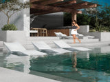 Quick Assembly S-shaped Pool Lounger, Ergonomic Design, Comfortable and Breathable, Essential for W5756P484430
