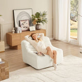 360 Oversize swivel Glider Chair with switchable head pillow and waist pillow , comfortable W2357P261767