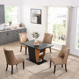 61.81 inch Extendable Dining Table with Built-in Storage, Modern Wooden Table with Sturdy W2317P251939