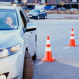 ZNTS [12 Pack] 28 inch Traffic Safety Cones with Reflective Collars, Sturdy Orange PVC Cones for Road 13846090