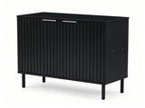 Modern 2Door Buffet Sideboard Cabinet, Elevated Base Console Storage Cabinet with Adjustable Feet & 17926874