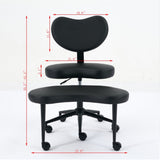 Meditation Chair Plus, Cross Legged Chair with Wheels, ADHD Chair, Criss Cross Desk Chair with W1143P314941