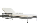 TOPMAX Outdoor All-Weather PE Rattan Chaise Lounge, Minimalist Patio Wicker Lounge Chair with 6 Gear 95612890