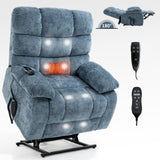 Lift Recliner Chair Heat Massage Dual Motor Infinite Position Up to 350 LBS Large Electric Power W3224P293251