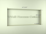 48 in. W x 30 in. H Rectangular Silver Aluminum Recessed/Surface Mount Medicine Cabinet with Mirror W2122P329733