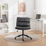 Bizerte Adjustable Swivel Criss-Cross Chair, Wide Seat/ Office Chair /Vanity Chair, Gray T2574P181618