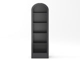 67"H Small Arched Bookcase, Mid Century Modern 5-Tier Arched Bookcase with Open Display W757P506857
