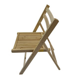 Furniture Slatted Wood Folding Special Event Chair - Wood, Set of 4, FOLDING CHAIR, FOLDABLE STYLE W49542179