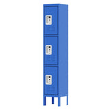 66"H Metal Lockers for Employees with 3 Door Storage Locker for Employees Gym School Home Office T2398P342713