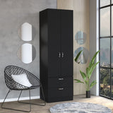 Vico 76" High Armoire Wardrove Closet with 2 Drawers, Double Door Cabinet , One Shelf and Hanging B200P188837
