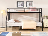 Twin Over FULL Metal Bunk Bed , No Box Spring Needed, Large Under Bed Storage, Easy Assemble W311P297434