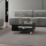 Avondale Coffee Table in Melamine with Open Storage, Black B128P244984