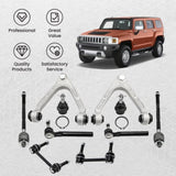 ZNTS 10x Front Upper Control Arms Tie Rod Sway Bar Link Kit For Hummer H3 2006-2010 28701215