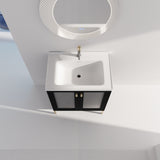 ZNTS 28 Inch Freestanding Bathroom Vanity Plywood With Ceramic Sink, Soft Closing Door W999139423