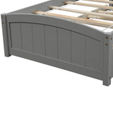 Twin size Platform Bed with Trundle, Gray WF194304AAE