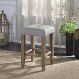 Grey and Oak Counter Height Stools B062P181306