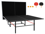 9ft Mid-Size Tennis Foldable & Portable Ping Pong Set for Indoor Games with Net, 2 W1408P385457