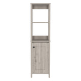 ZNTS Arctic Linen Cabinet, With Four Shelves, Single Door Cabinet B128P148857