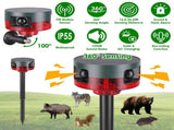 Solar Powered Motion Activated Alarm, PIR Motion Sensor Unit with 129dB Alert, Custom Voice 80229028