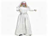 Halloween Animatronic Ghost Bride Prop, 5.6FT Turning Head Beauty to Hag with Red Glowing Eyes Sound 89295662