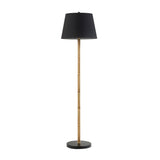 ZNTS Metal Bamboo Floor Lamp 60"H B035122347