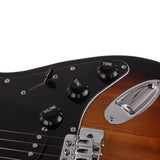 ST Stylish Electric Guitar with Black Pickguard Golden 96758390