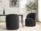 Set Of 1 Upholstered Kitchen & Dining Room Barrel Mid Century Modern Round Velvet Dining W3244P308286