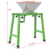 7L Manual Juicer Grinder with stand,Portable Fruit crusher with wheel Stainless Steel fruit Scratter W46563691