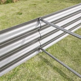 Raised Garden Bed Kit - Metal Raised Bed Garden 7.6x3.7x0.98ft for Flower Planters, Vegetables Herb 30888205
