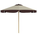 8.7 FT Elegance Patio Umbrella, UPF 50 Outdoor Market Umbrella with 8 Ribs, Beige 22800972