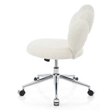 360&degSwivel Height Adjustable,Swivel Chair,Teddy fabric,home office chair W680P143486