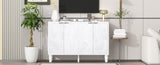 U-Can 47.2'' Modern TV Stand, Entertainment Center Media Console with 2 Spacious Storage Space, N724P233372K