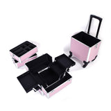 ZNTS 4 in 1 Aluminum Cosmetic Makeup Case Tattoo Box Pink 21663962