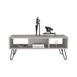Vassel Coffee Table, Hairpin Legs, Two Shelves B200P235842