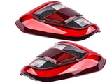 Pair Left & Right Side Rear LED Tail Lights Brake Lamp with Blind Spot Replacement for 2021-2013 73800651